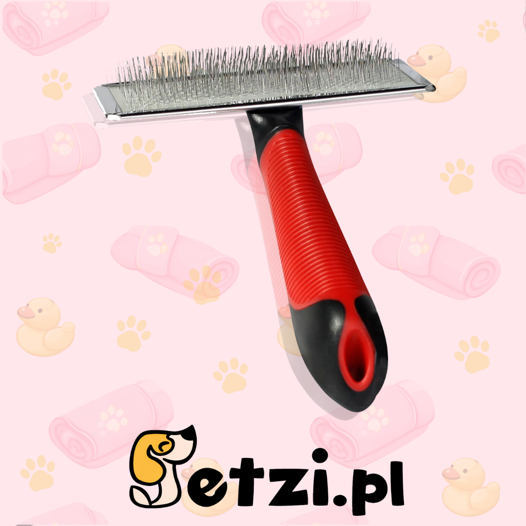 FLAMINGO SLICKER BRUSH + HANDLE PREMIUM L