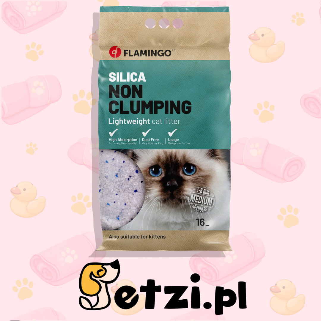 FLAMINGO CAT LITTER SILICA MEDIUM 16L