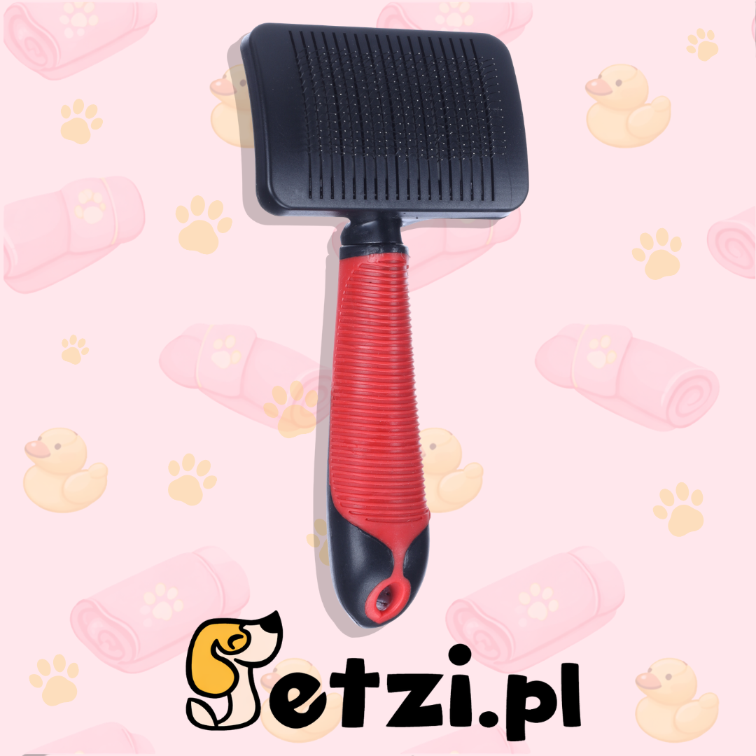 FLAMINGO SLICKER BRUSH + HANDLE PREMIUM EASY TO CLEAN M