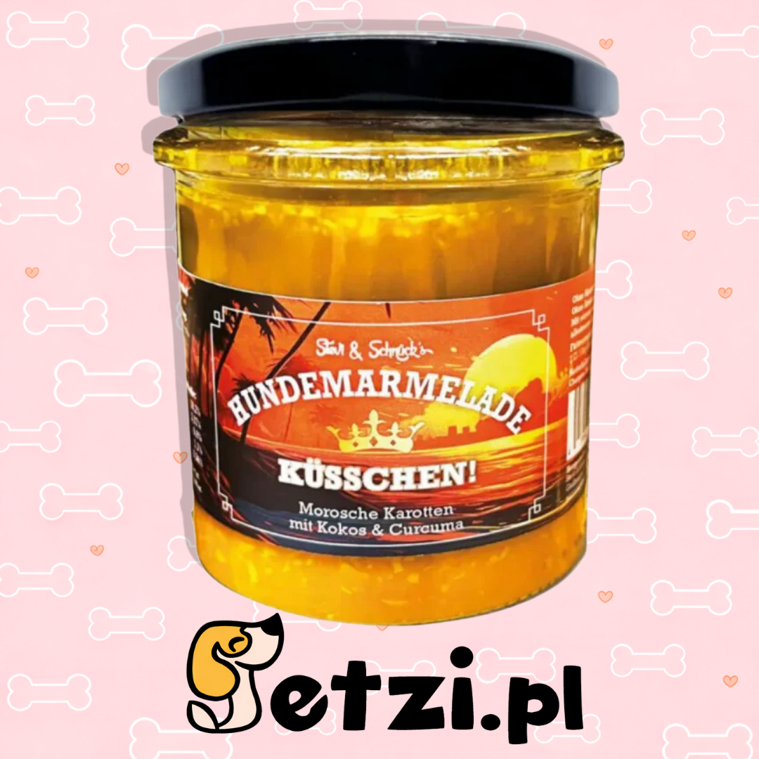STEVI & SCHNÜCK‘S HUNDEMARMELADE KÜSSCHEN! DŻEM DOBRY POCAŁUNEK 275G
