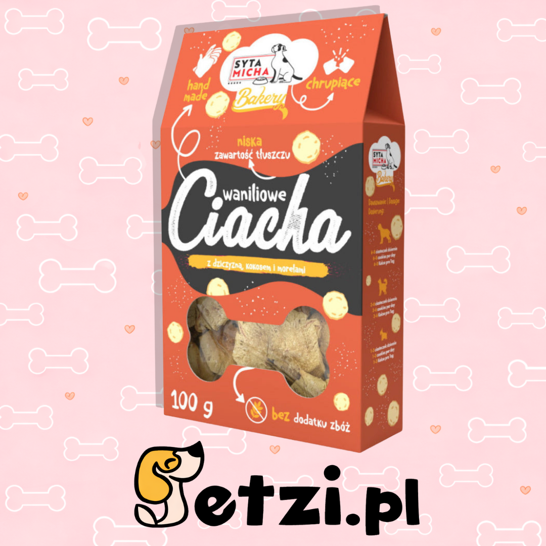 SYTA MICHA BAKERY PRZYSMAKI DLA PSA CIASTKA WANILIOWE 100G