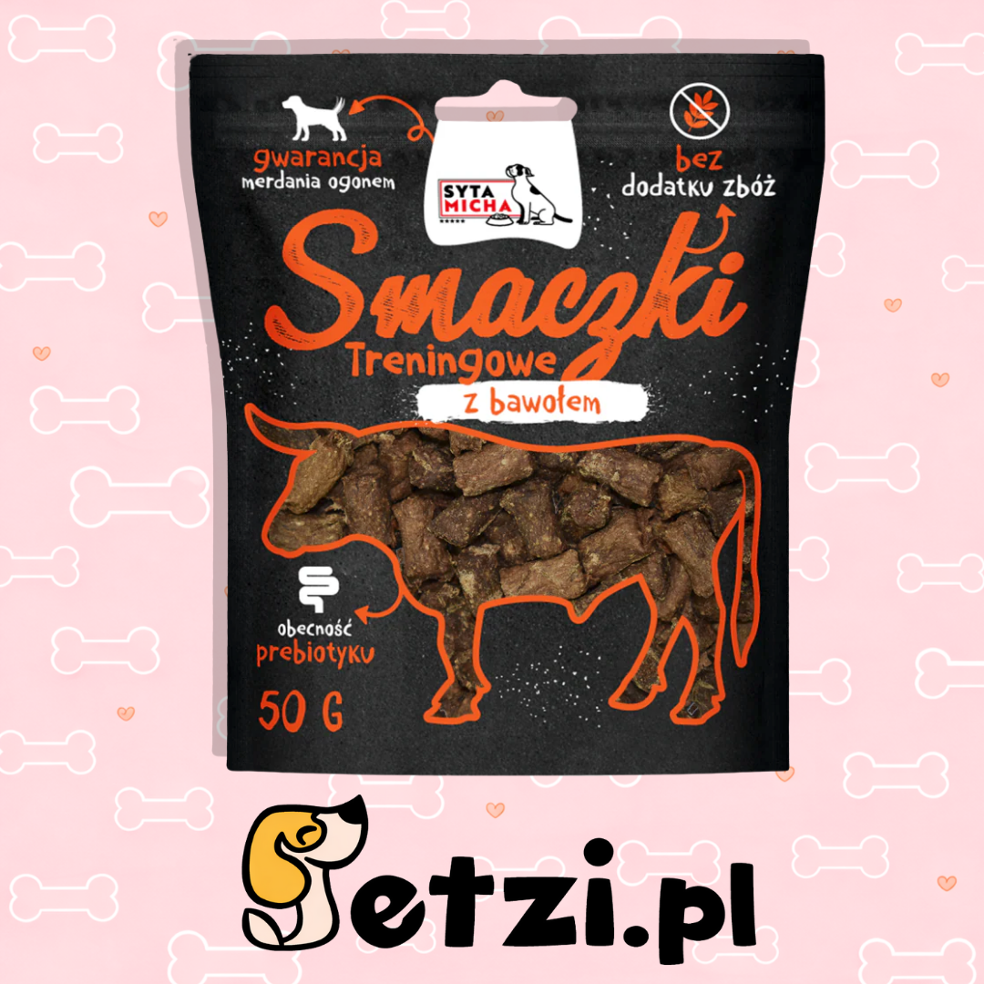 SYTA MICHA BLACK PRZYSMAKI DLA PSA SMACZKI TRENINGOWE Z BAWOŁEM 50G