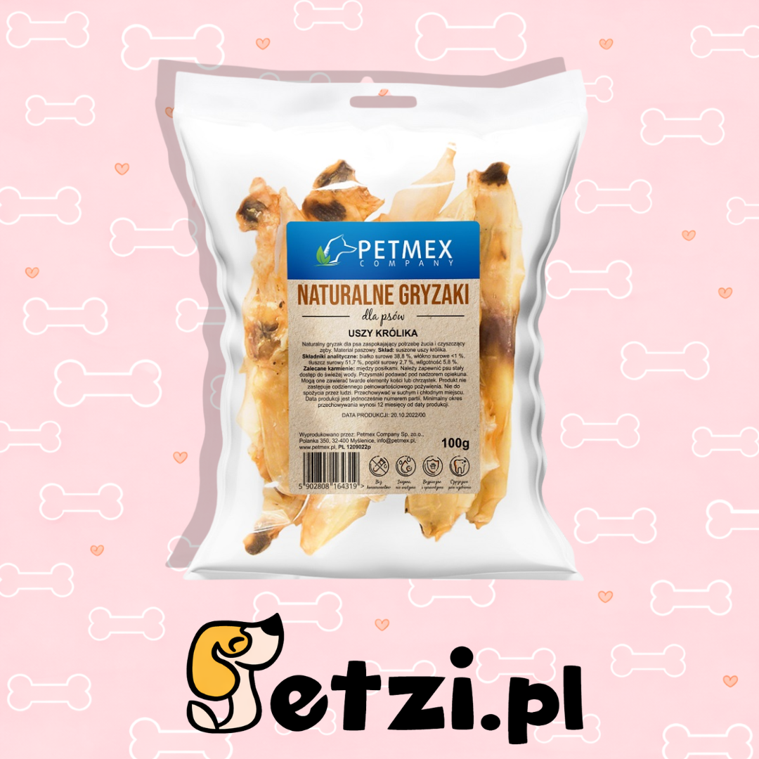 PETMEX USZY KRÓLIKA 100G