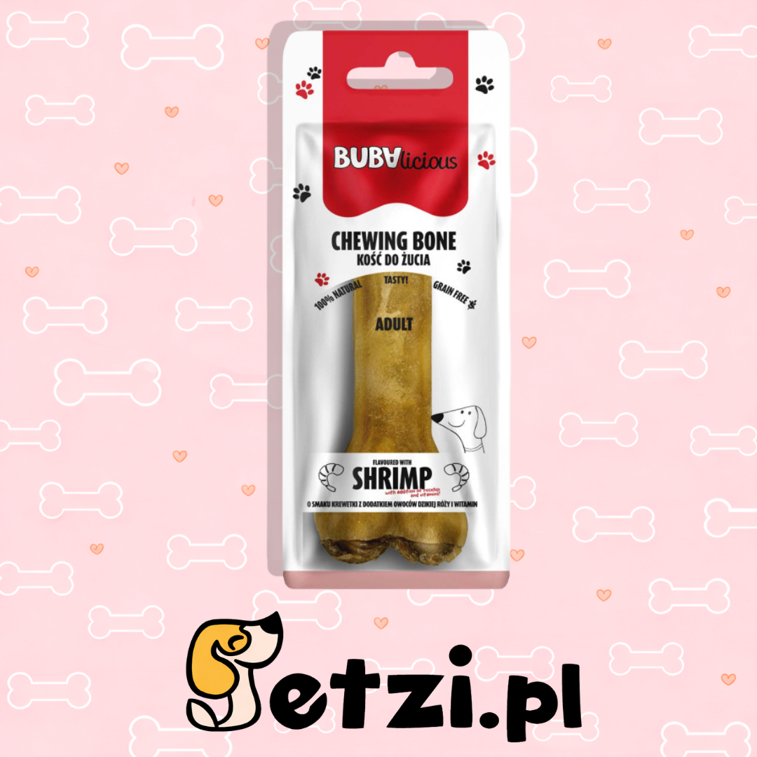 BUBA BUBALICIOUS GRYZAK DLA PSA KOŚĆ TWARDA KREWETKA 12CM