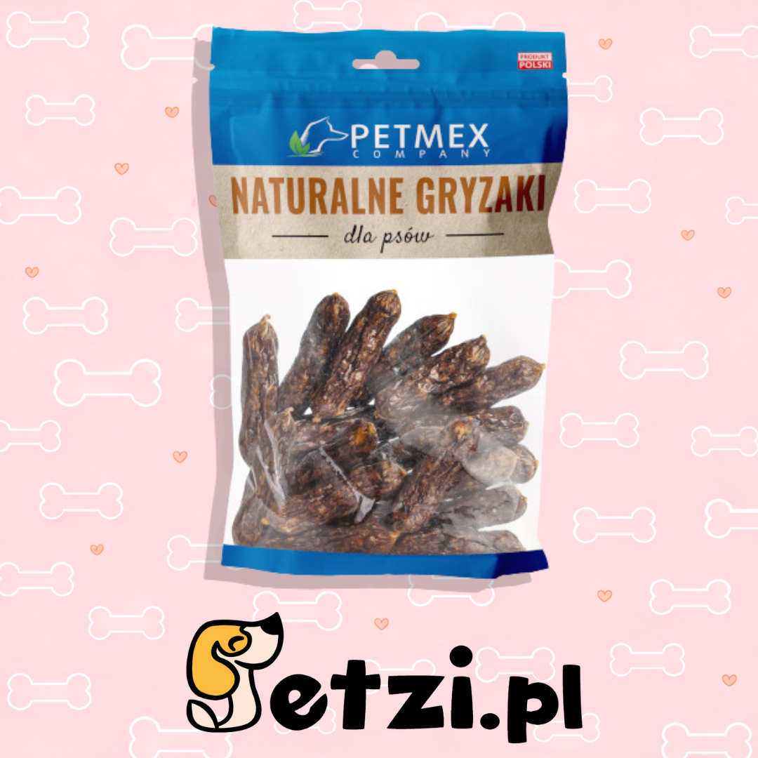 PETMEX KIEŁBASKI Z JELENIA 200G