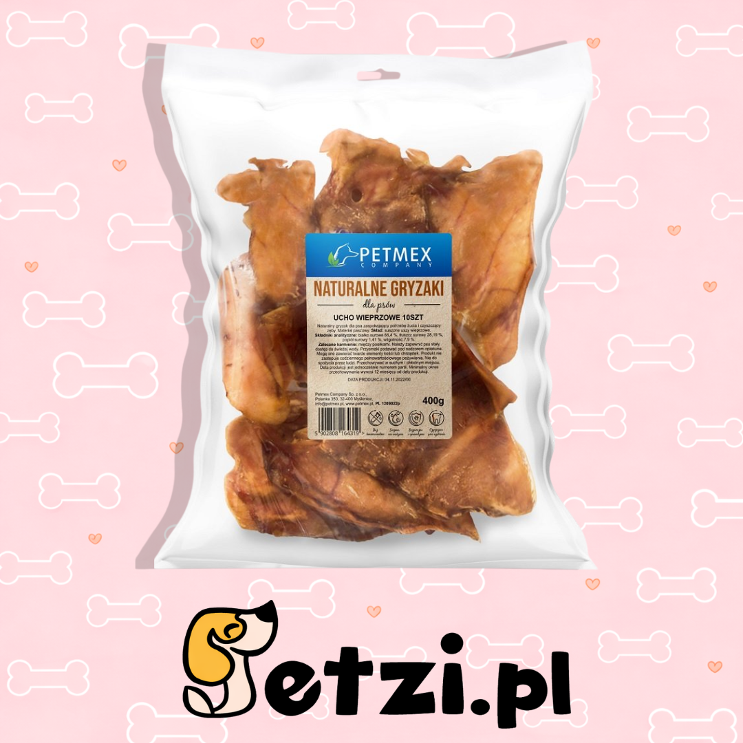 PETMEX UCHO WIEPRZOWE 10SZT