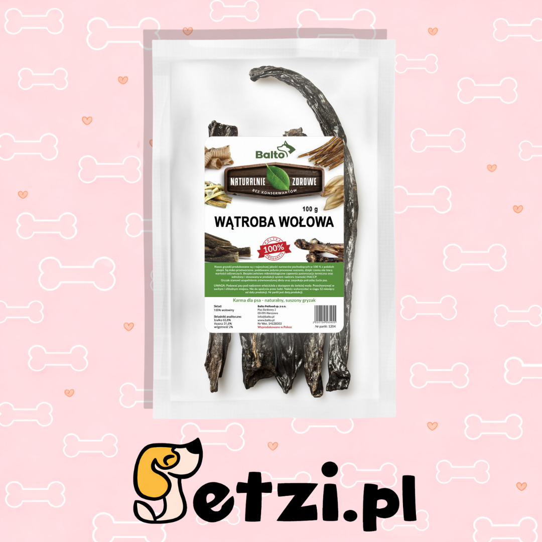 BALTO GRYZAK DLA PSA WĄTROBA WOŁOWA 100G