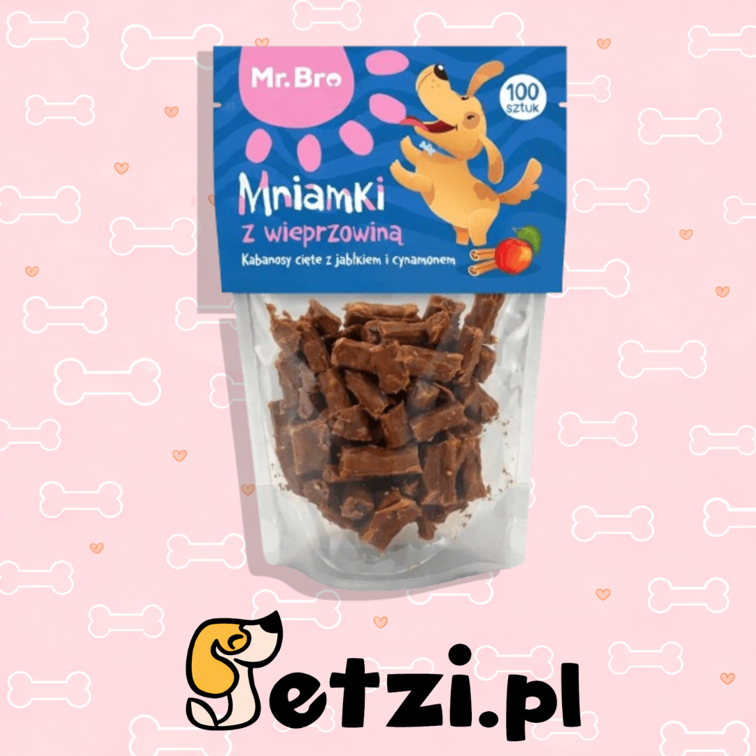 MR BRO MNIAMKI Z WIEPRZOWINĄ, JABŁKIEM I CYNAMONEM 80G