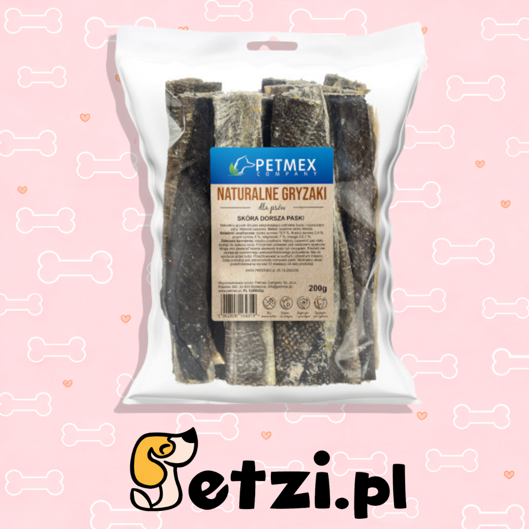 PETMEX SKÓRA DORSZA PETMEX PASKI 200G
