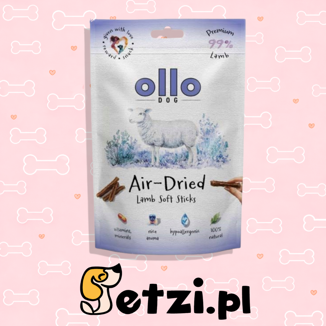 OLLO AIR DRIED PRZYSMAKI DLA PSA LAMB STICK 80G