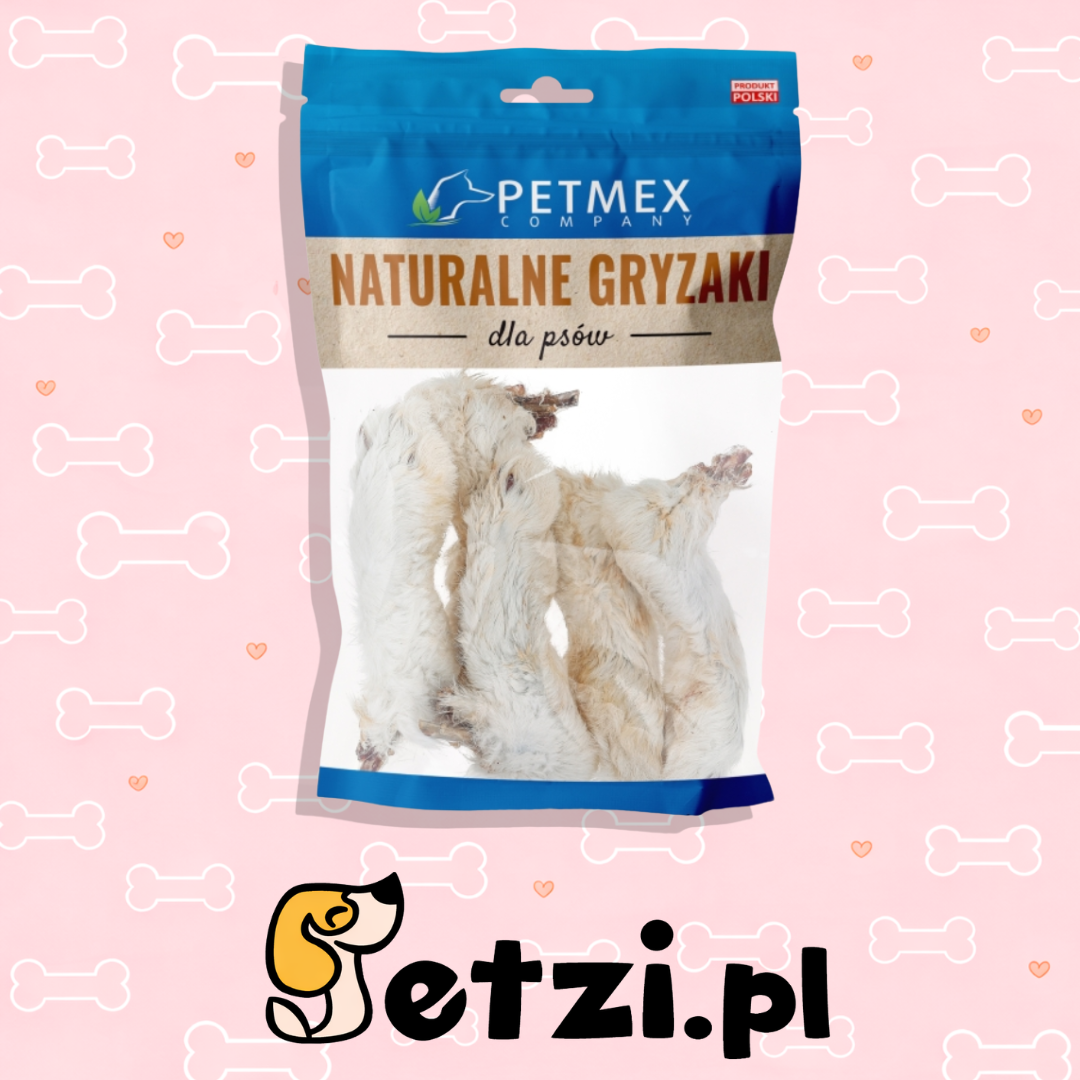 PETMEX ŁAPKI KRÓLICZE Z FUTREM 100G
