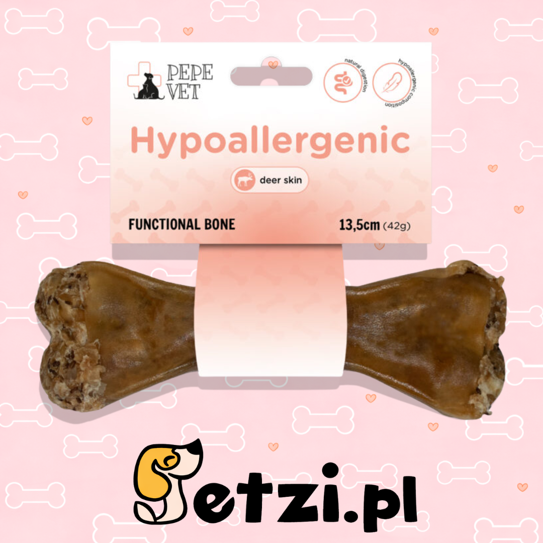 PAKA ZWIERZAKA PEPE VET KOŚĆ HYPOALLERGENIC 13,5CM