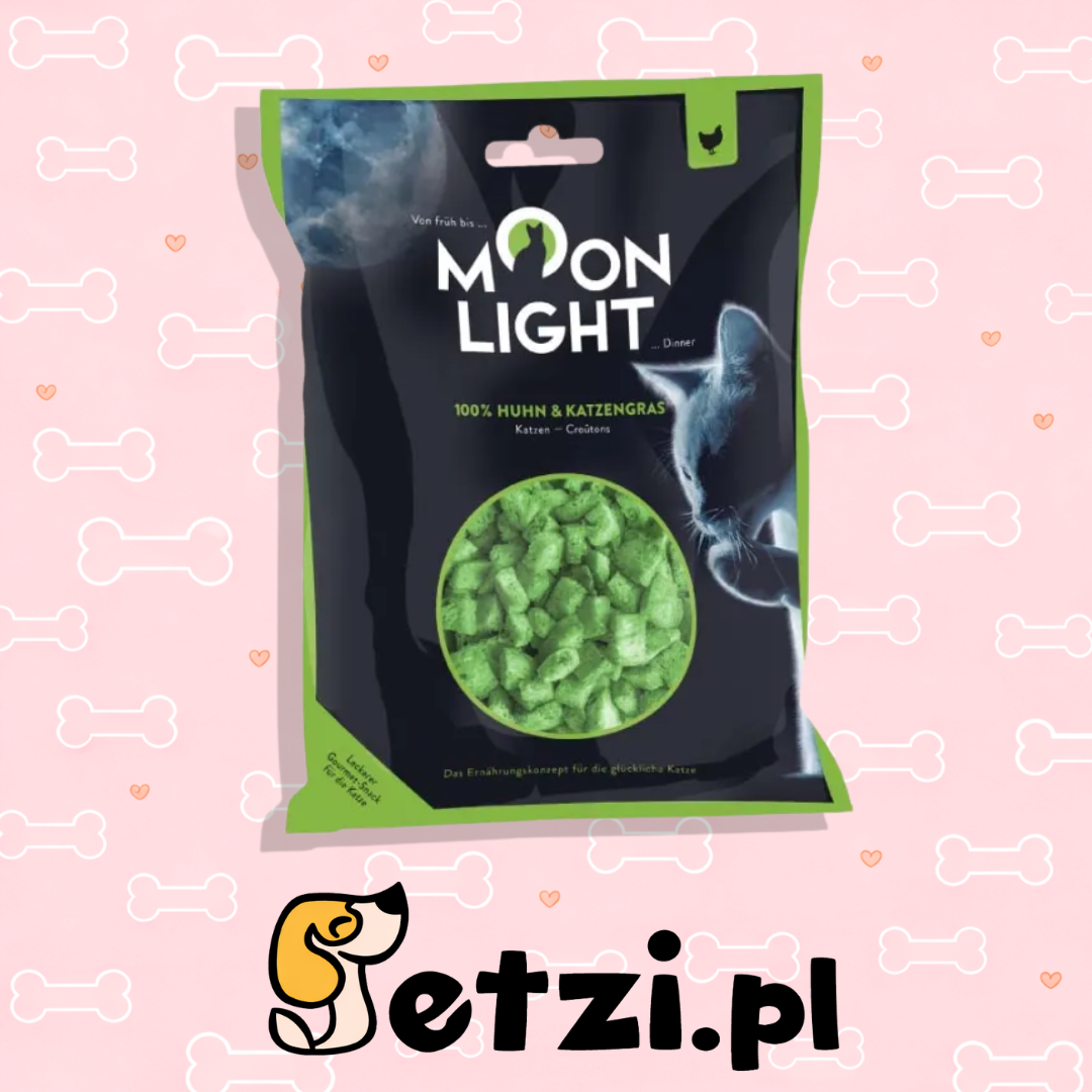 MOONLIGHT PRZYSMAKI DLA KOTA LIO KURCZAK Z KOCIĄ TRAWĄ 23G