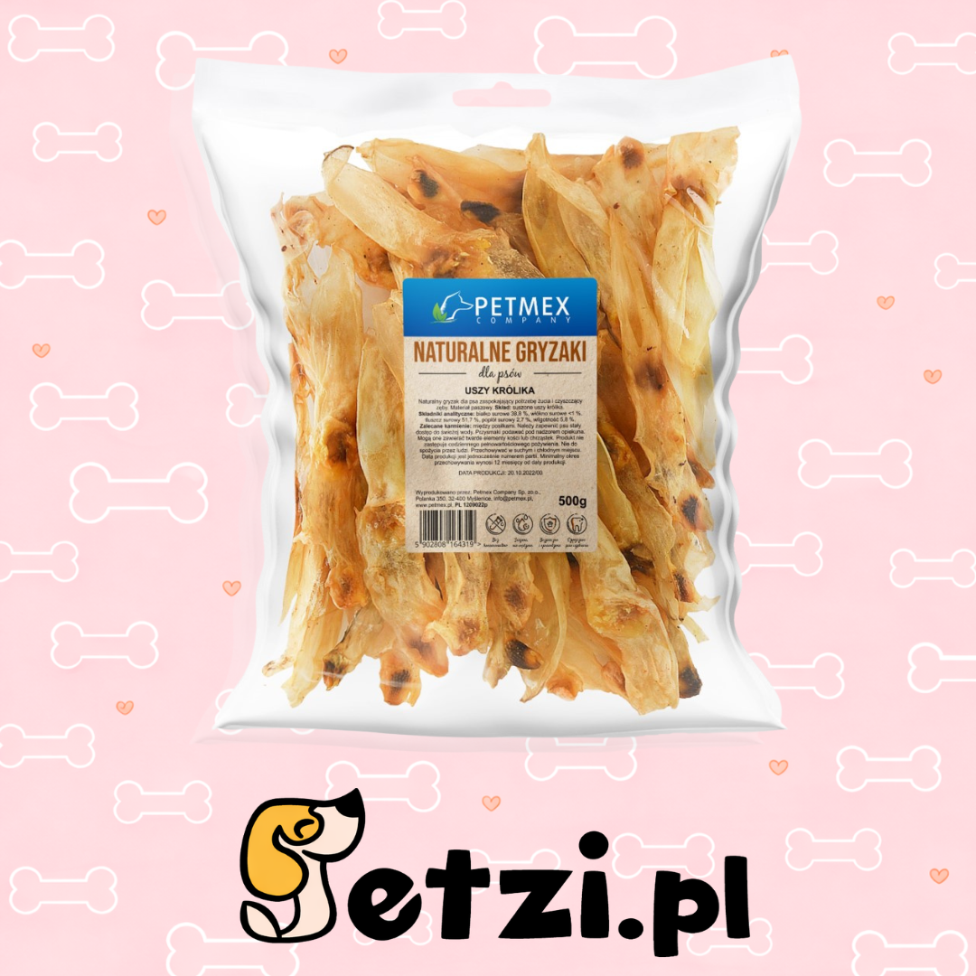 PETMEX USZY KRÓLIKA 500G