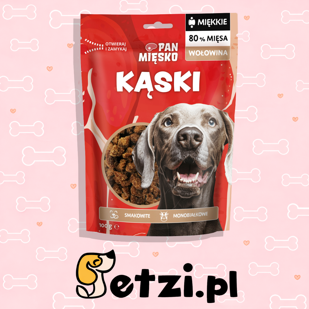 PAN MIĘSKO PRZYSMAKI DLA PSA KĄSKI WOŁOWINA 100G