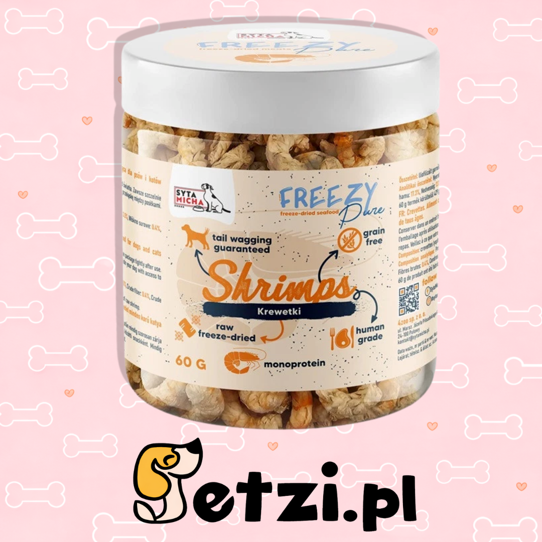 SYTA MICHA FREEZY PURE PRZYSMAKI DLA PSA LIO KREWETKI 60G