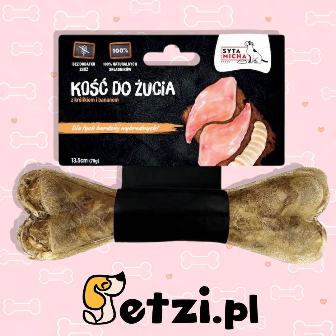 SYTA MICHA GRYZAK DLA PSA KOŚĆ DLA WYBREDNYCH PSÓW 13,5CM