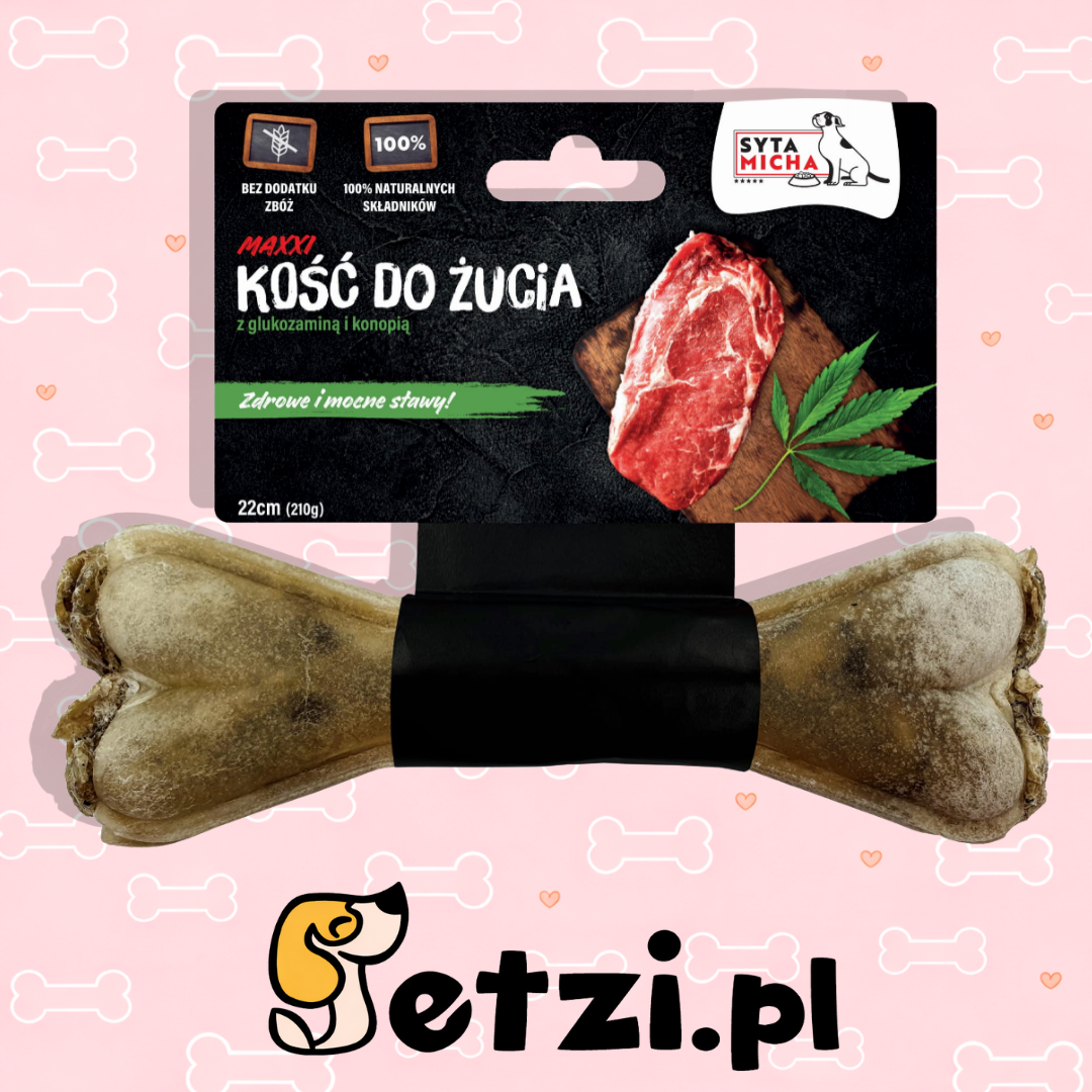 SYTA MICHA GRYZAK DLA PSA KOŚĆ NA MOCNE STAWY MAXI 22CM