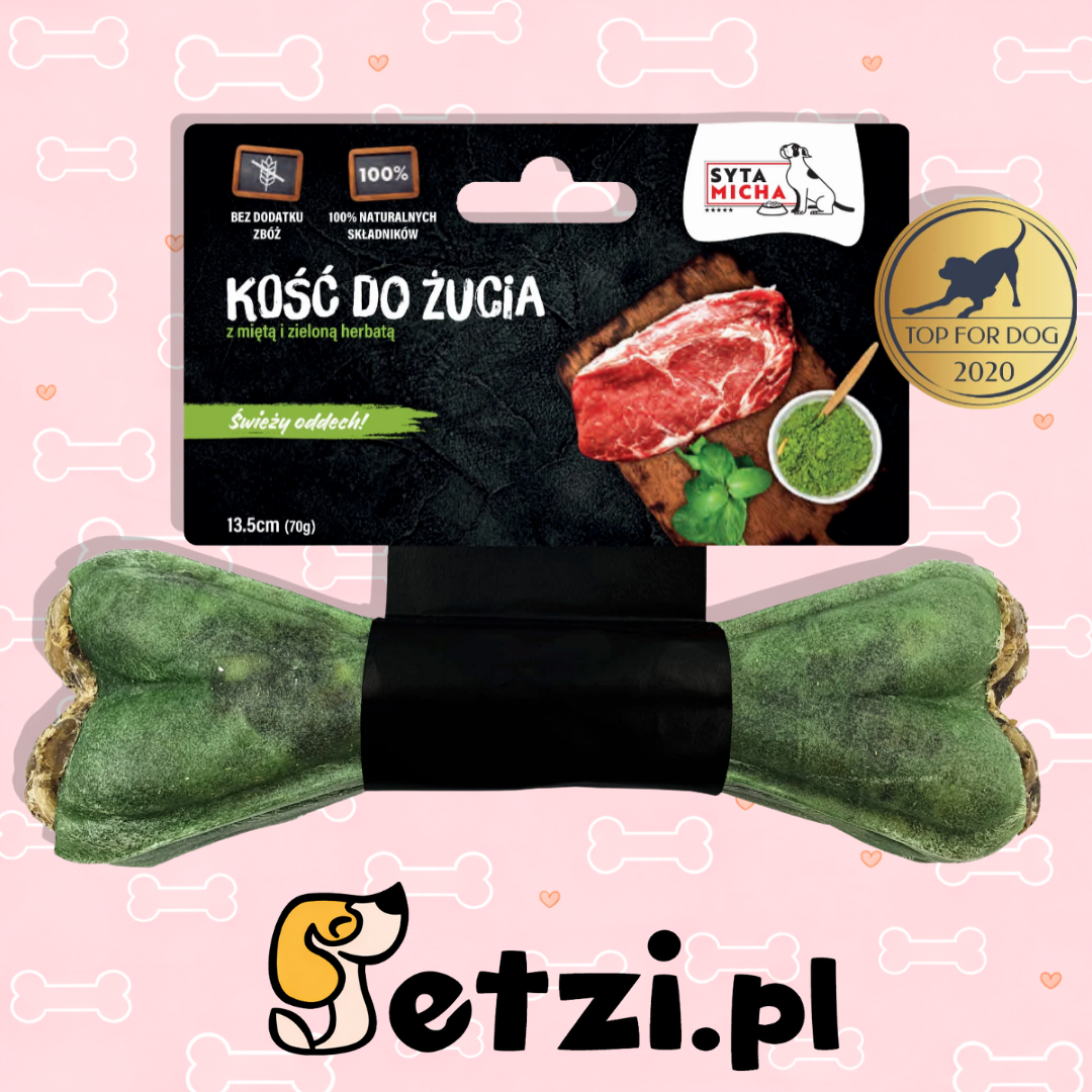 SYTA MICHA GRYZAK DLA PSA KOŚĆ NA ŚWIEŻY ODDECH 13,5CM