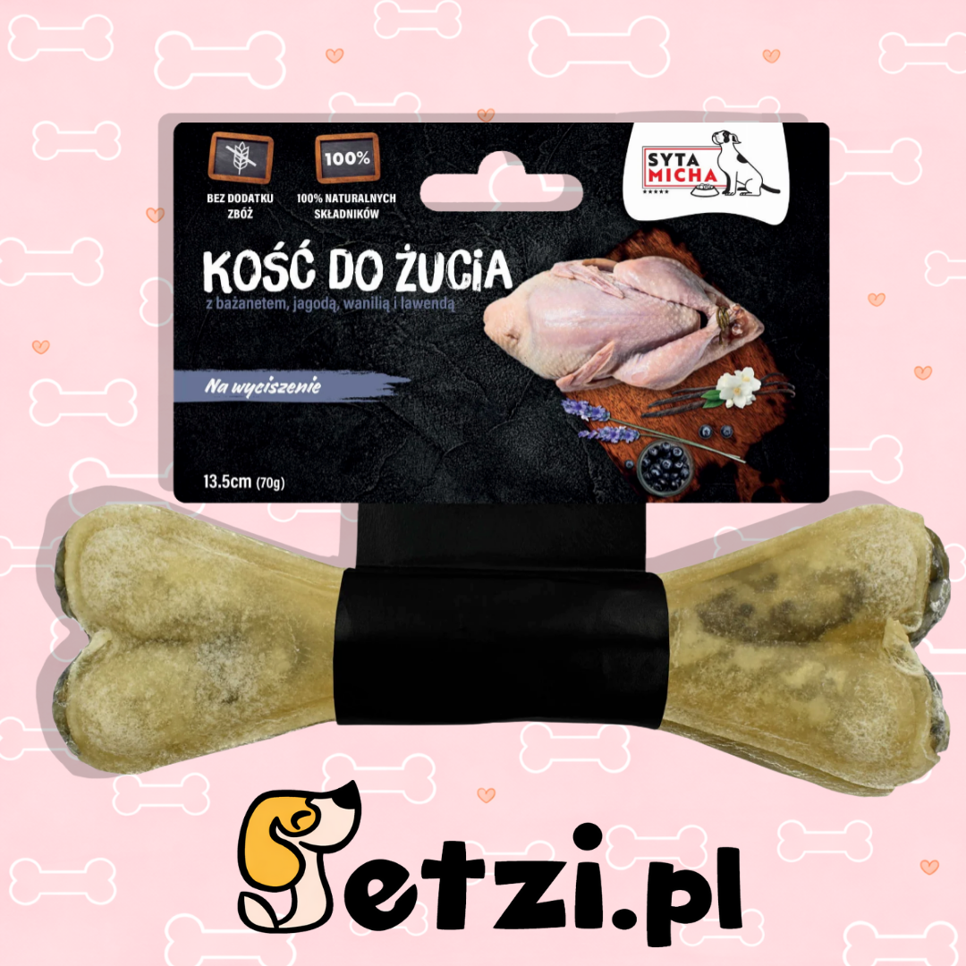 SYTA MICHA GRYZAK DLA PSA KOŚĆ NA WYCISZENIE 13,5CM