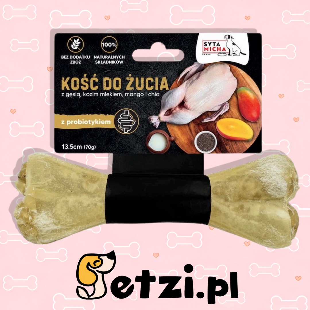 SYTA MICHA GRYZAK DLA PSA KOŚĆ Z PROBIOTYKIEM 13,5CM