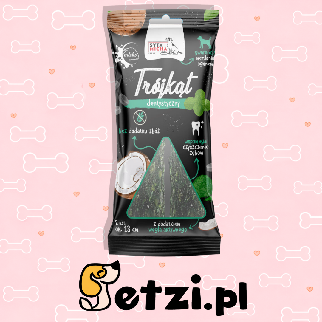 SYTA MICHA GRYZAK DLA PSA TRÓJKĄT DENTYSTYCZNY 2 SZT 13CM