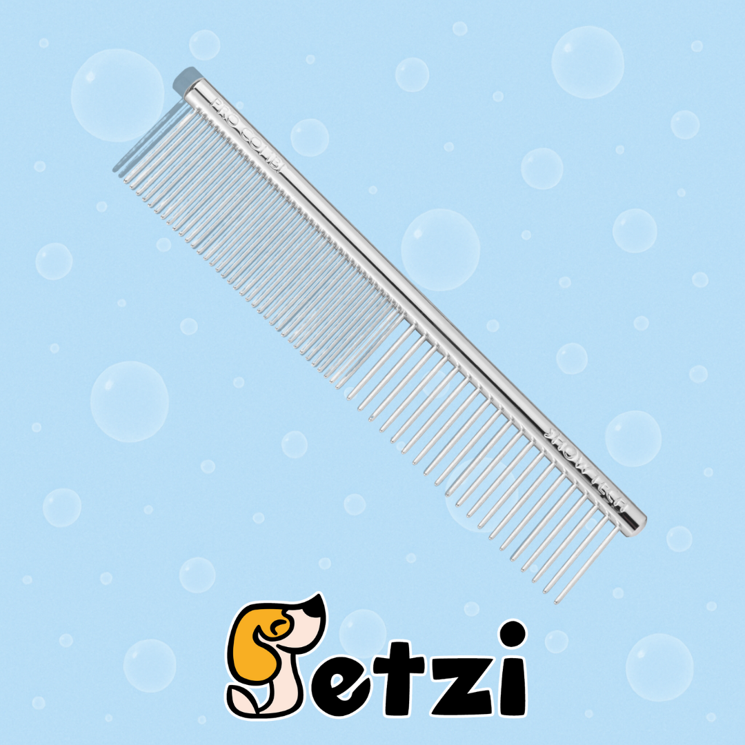 SHOW TECH COMBI-COMB - METALOWY GRZEBIEŃ Z MIESZANYM ROZSTAWEM ZĄBKÓW - RÓŻNE ROZMIARY