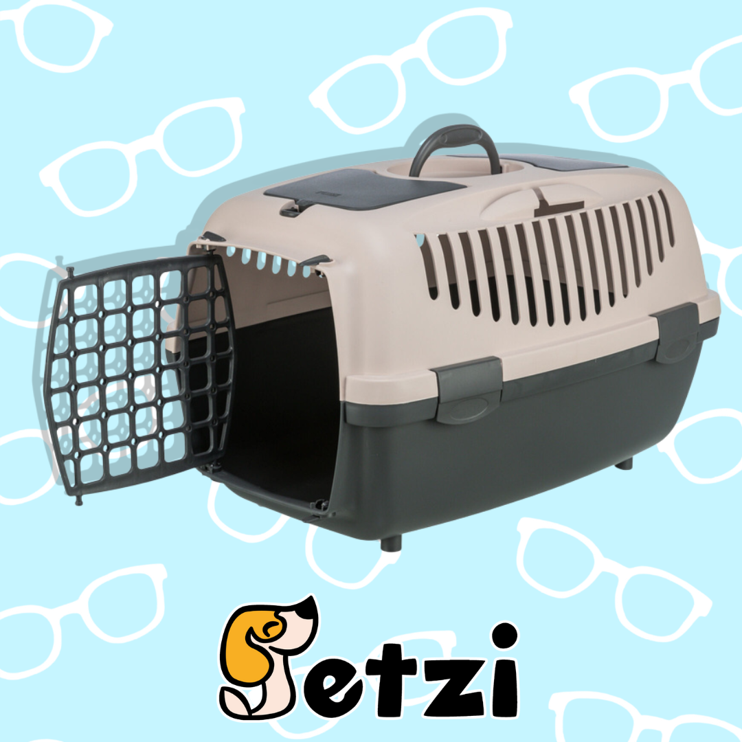 TRIXIE TRANSPORTER CAPRI 2, CIEMNOSZARY/RÓŻ, XS–S: 37 × 34 × 55 CM