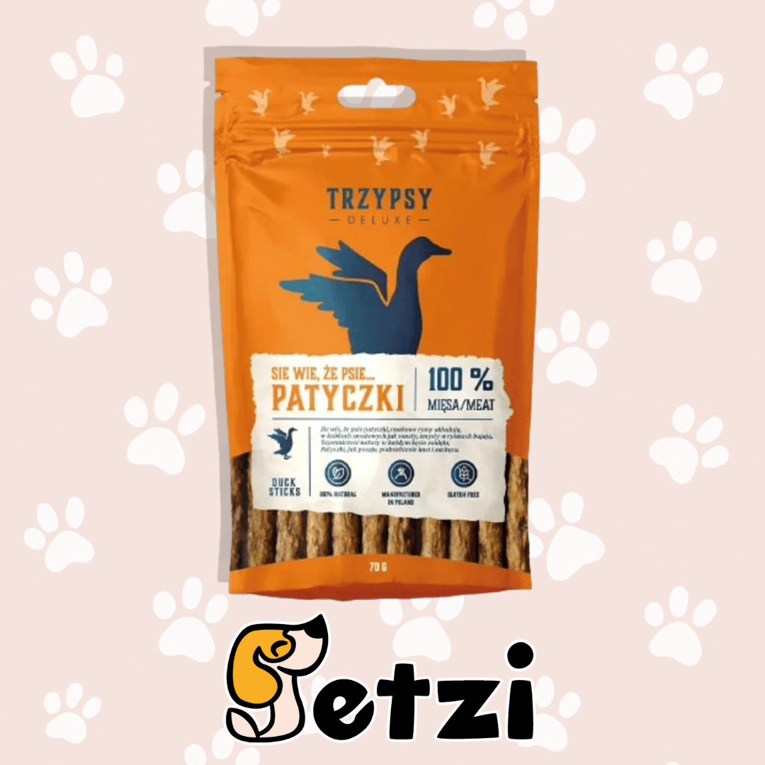 TRZYPSY DELUXE - SIĘ WIE, ŻE PSIE... PATYCZKI - 100% MIĘSA - RÓŻNE RODZAJE
