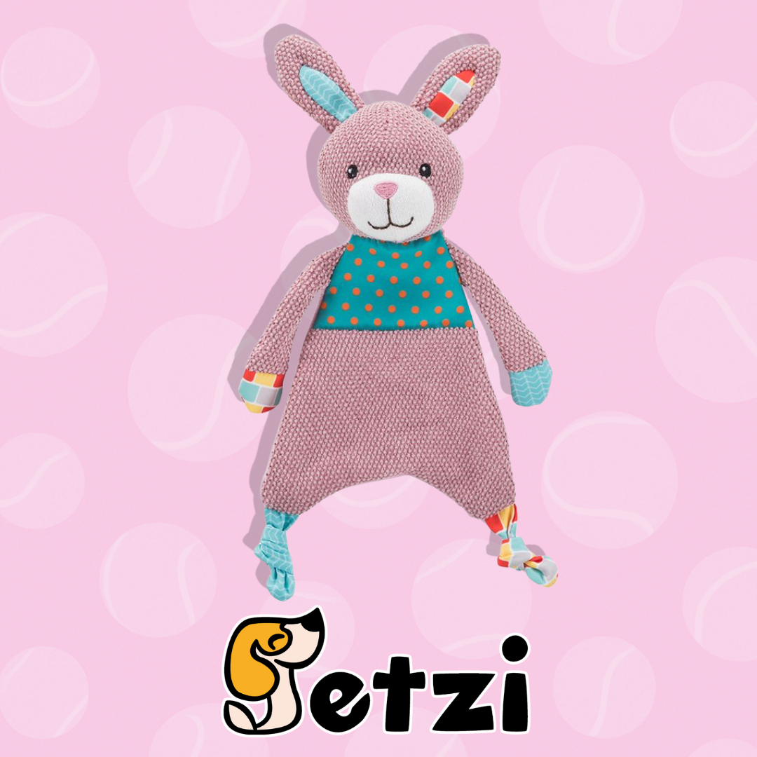 TRIXIE KRÓLIK JUNIOR – PLUSZOWA, SZELESZCZĄCA ZABAWKA DLA PSA Z PISZCZAŁKĄ, 28 CM