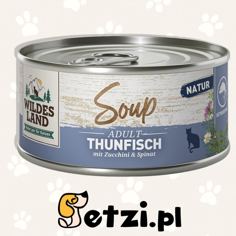 WILDES LAND CAT MOKRA KARMA DLA KOTA SOUP TUNA 80G