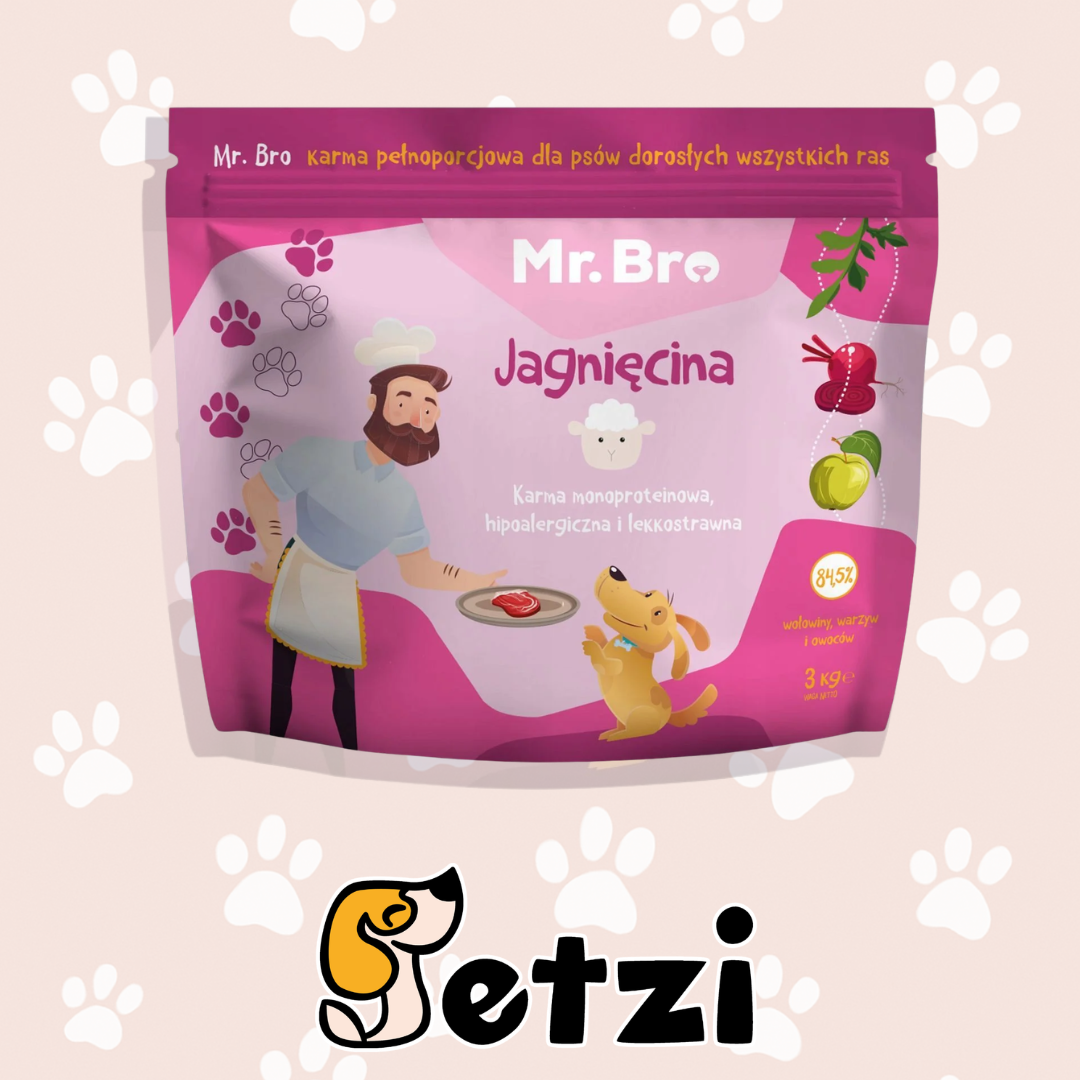 MR BRO SUCHA KARMA PIES JAGNIĘCINA 3KG