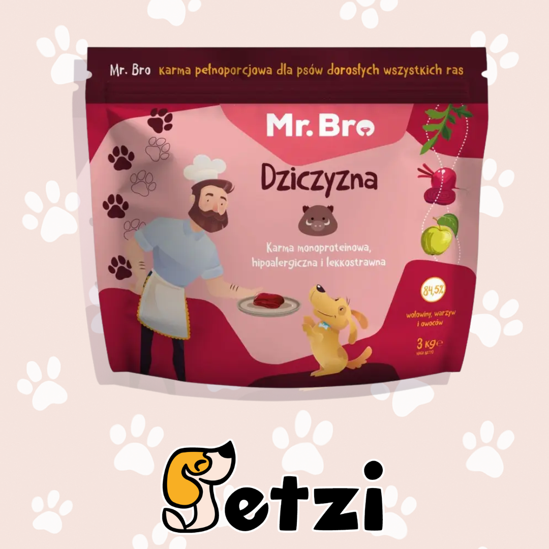 MR BRO SUCHA KARMA PIES DZICZYZNA 3KG