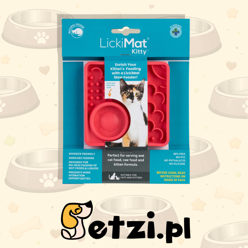 LICKIMAT CLASSIC KITTY CAT RÓŻOWA