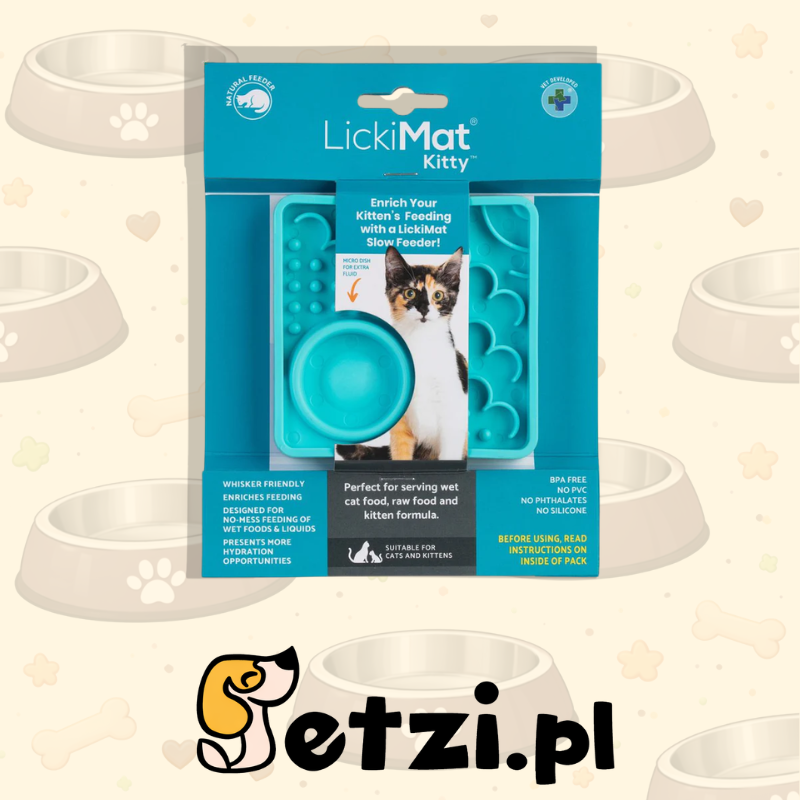 LICKIMAT CLASSIC KITTY CAT TURKUSOWA
