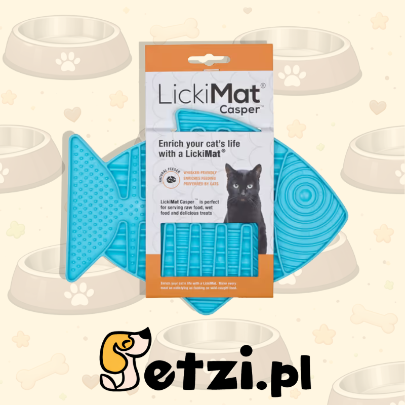 LICKIMAT CLASSIC CASPER CAT TURKUSOWA