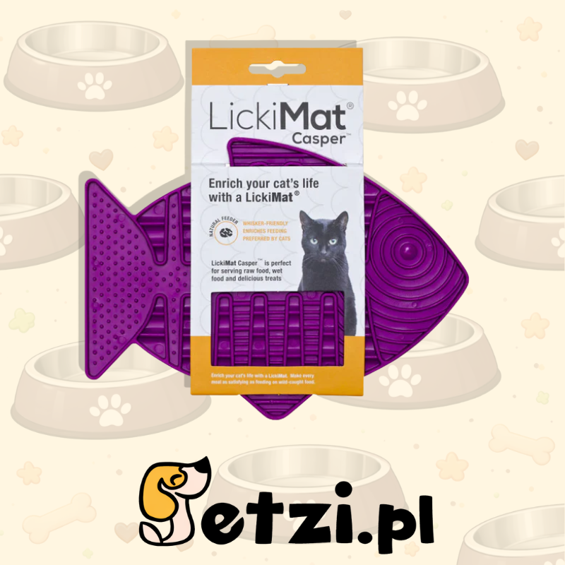 LICKIMAT CLASSIC CASPER CAT FIOLETOWA
