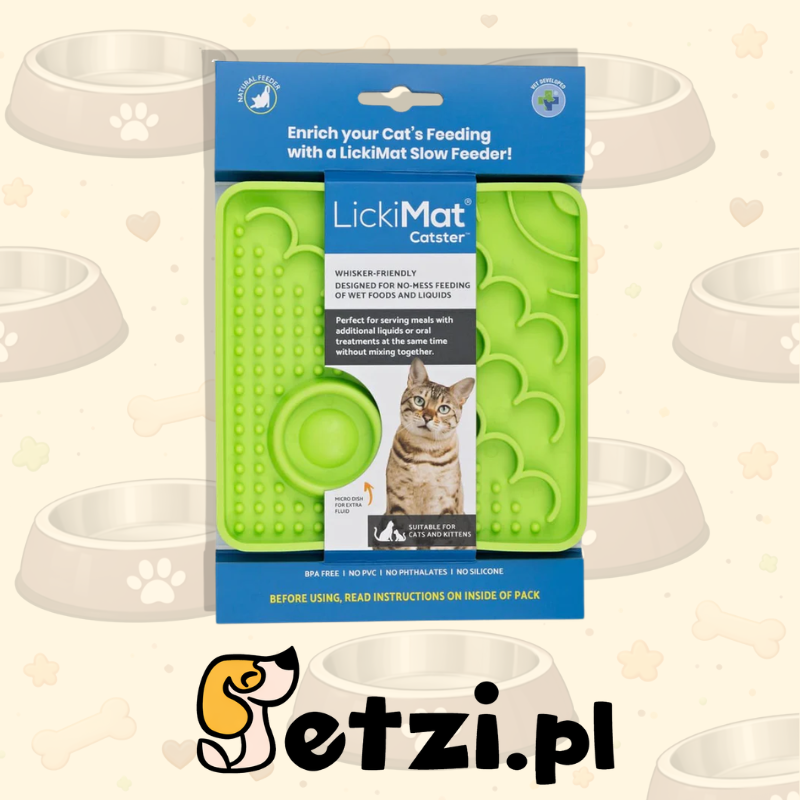 LICKIMAT CLASSIC CATSTER CAT ZIELONA