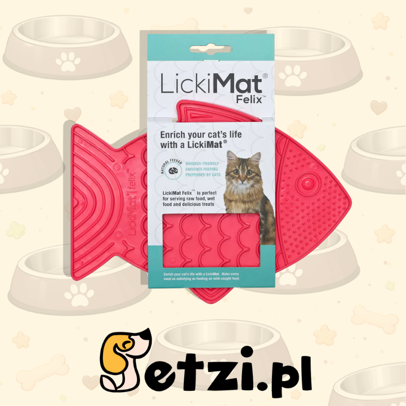 LICKIMAT CLASSIC FELIX CAT RÓŻOWA
