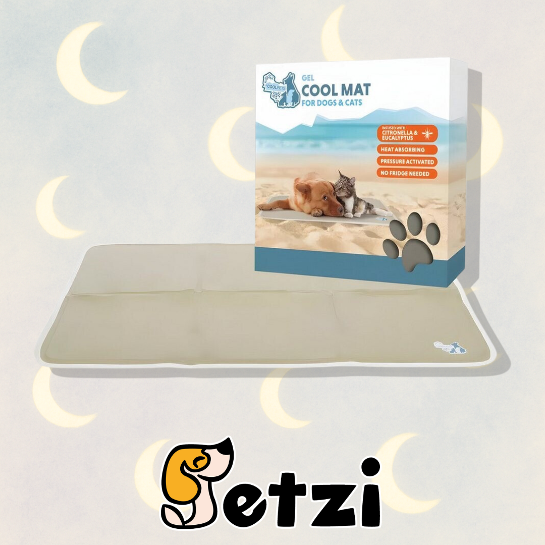 COOLPETS PREMIUM SOLID GEL COOLMAT, BEIGE, S