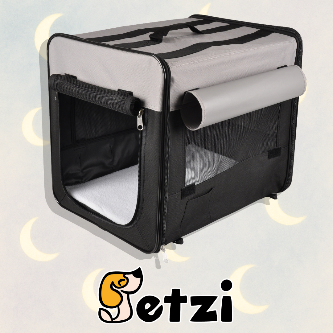 FLAMINGO TRANSPORT CAGE SMART TOP PLUS BLACK & GREY 36X46X41CM
