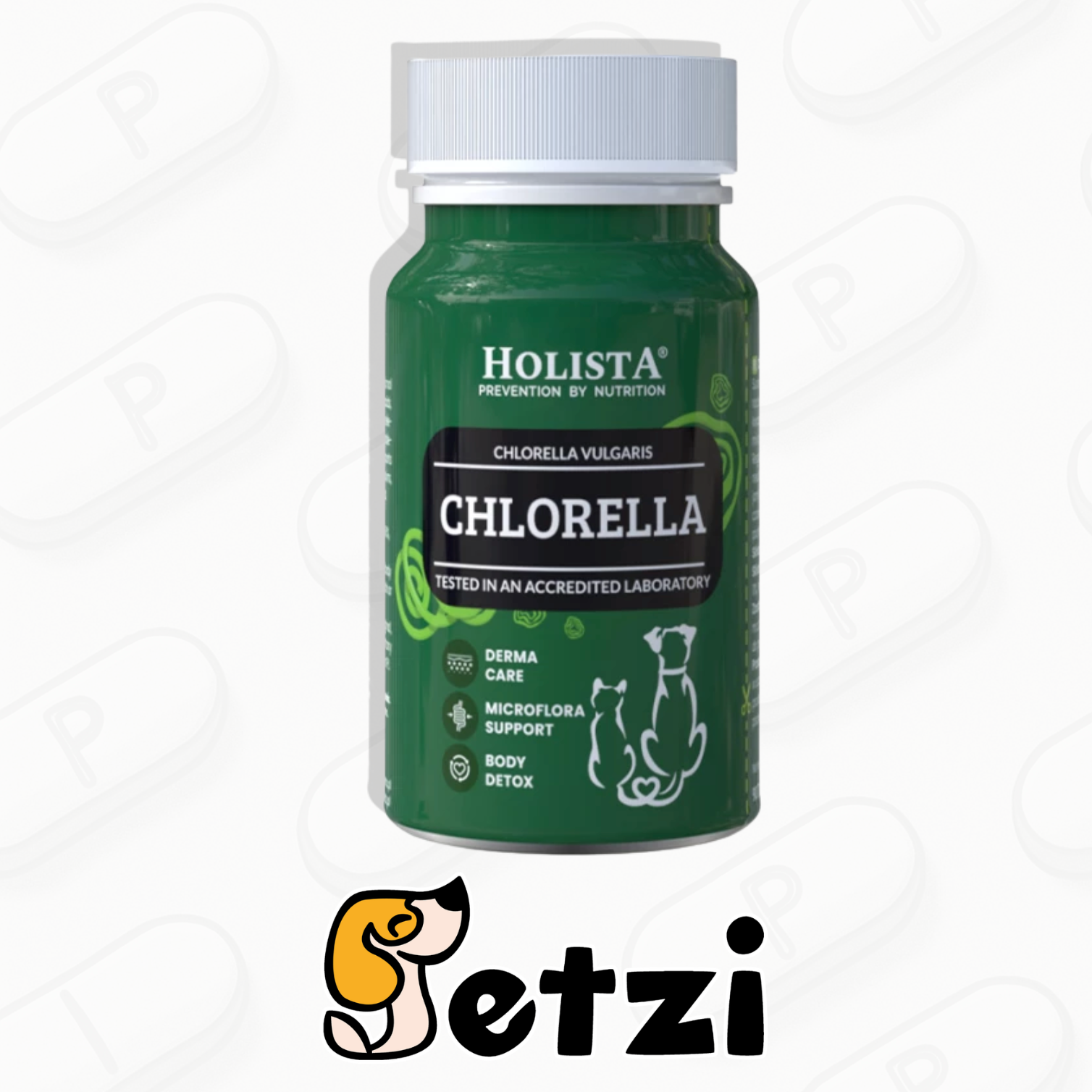 HOLISTA CHLORELLA 90 SZT TABLETEK - SUPER ALGA DLA PSA I KOTA