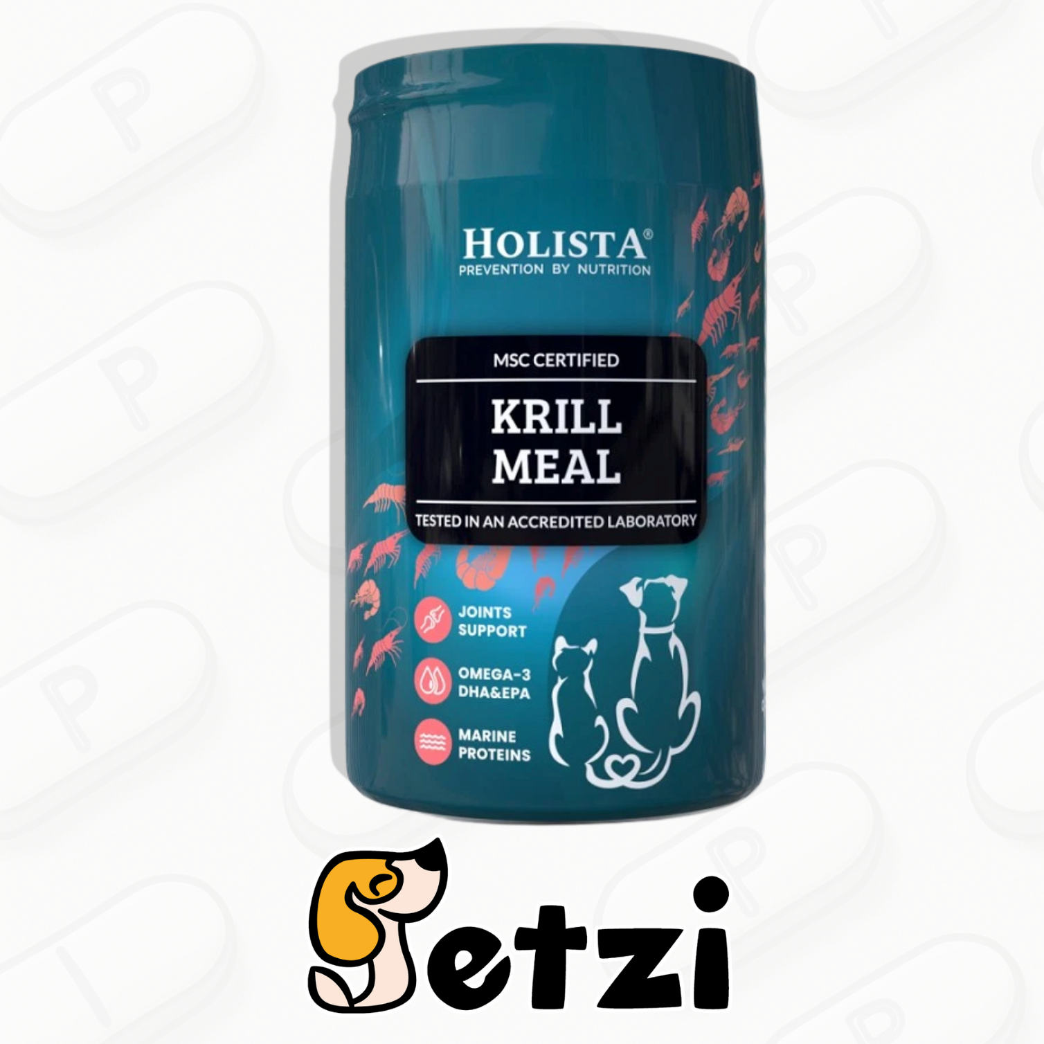 HOLISTA KRILL MEAL 100G - MĄCZKA Z KRYLA ANTARKTYCZNEGO DLA PSA I KOTA