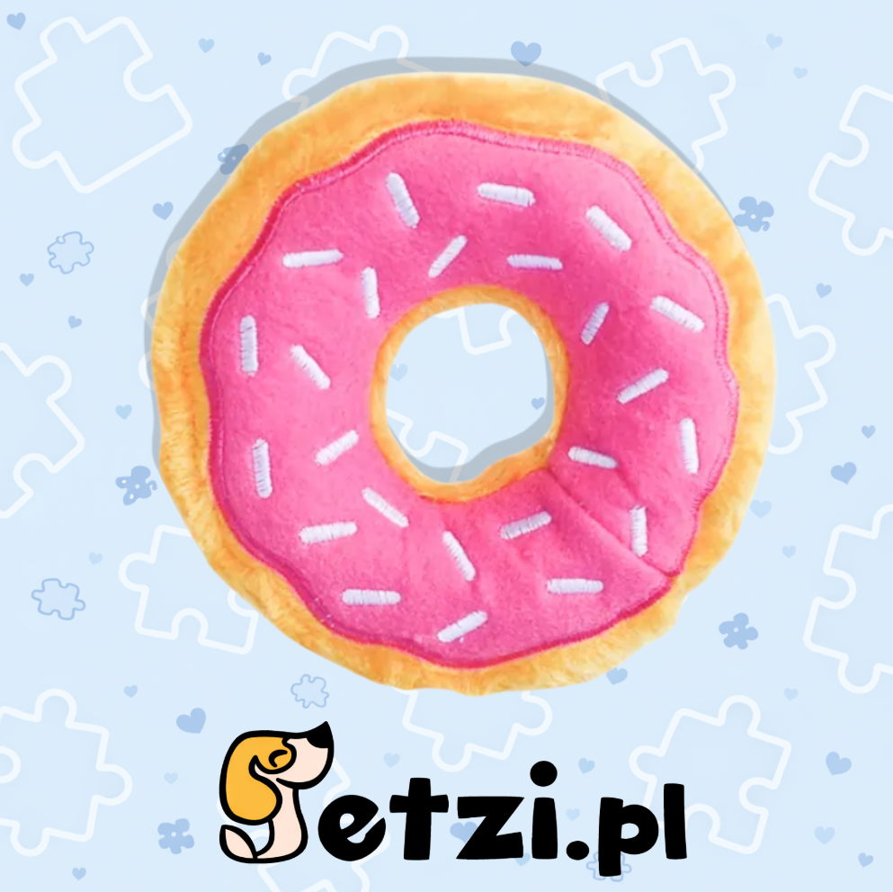 ZIPPY PAWS ZIPPYTUFF DONUTZ STRAWBERRY