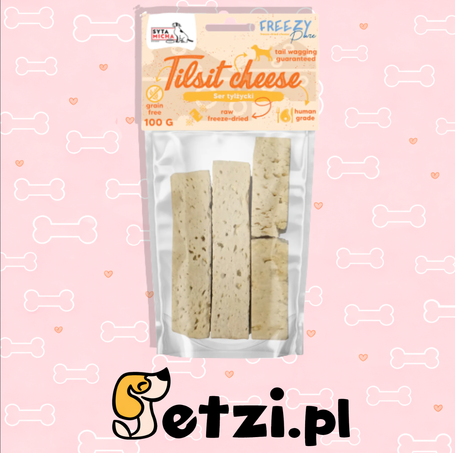 SYTA MICHA FREEZY PURE PRZYSMAKI DLA PSA LIO SER TYLŻYCKI 100G