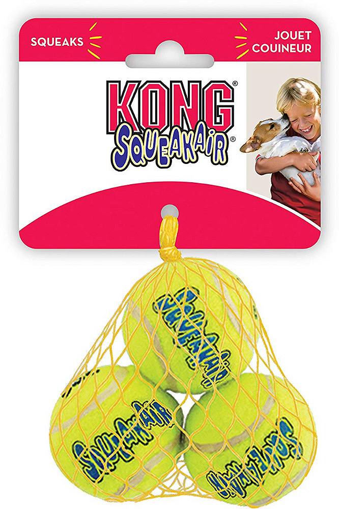 KONG AIR SQUEAKER TENNIS BALL M 6,3 CM 3 PCS.