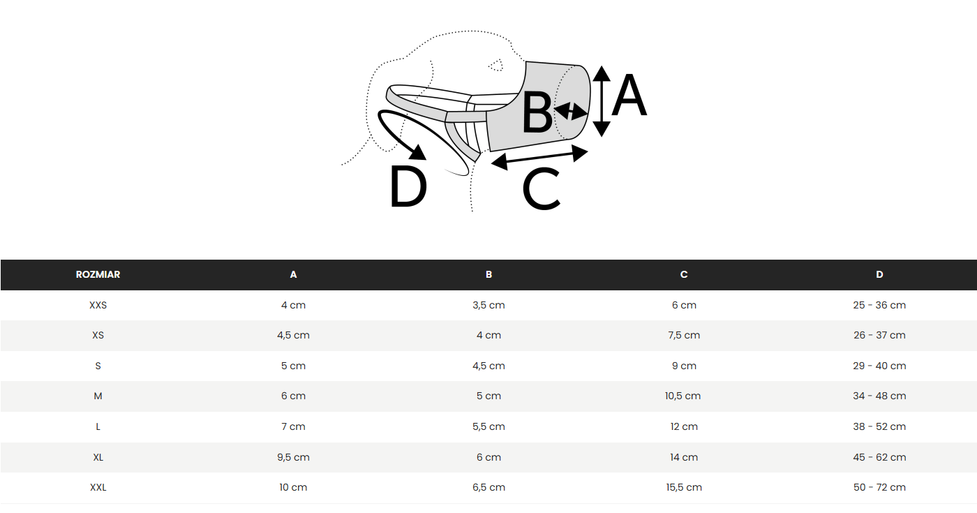 FLAMINGO SILAS DOG MUZZLE – FIZJOLOGICZNY KAGANIEC DLA PSA, CZARNY
