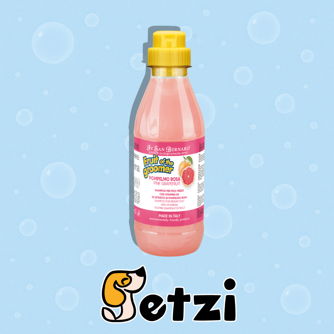 IV SAN BERNARD FRUIT OF THE GROOMER SHAMPOO – PROFESJONALNY SZAMPON DLA PSA I KOTA – RÓŻNE RODZAJE