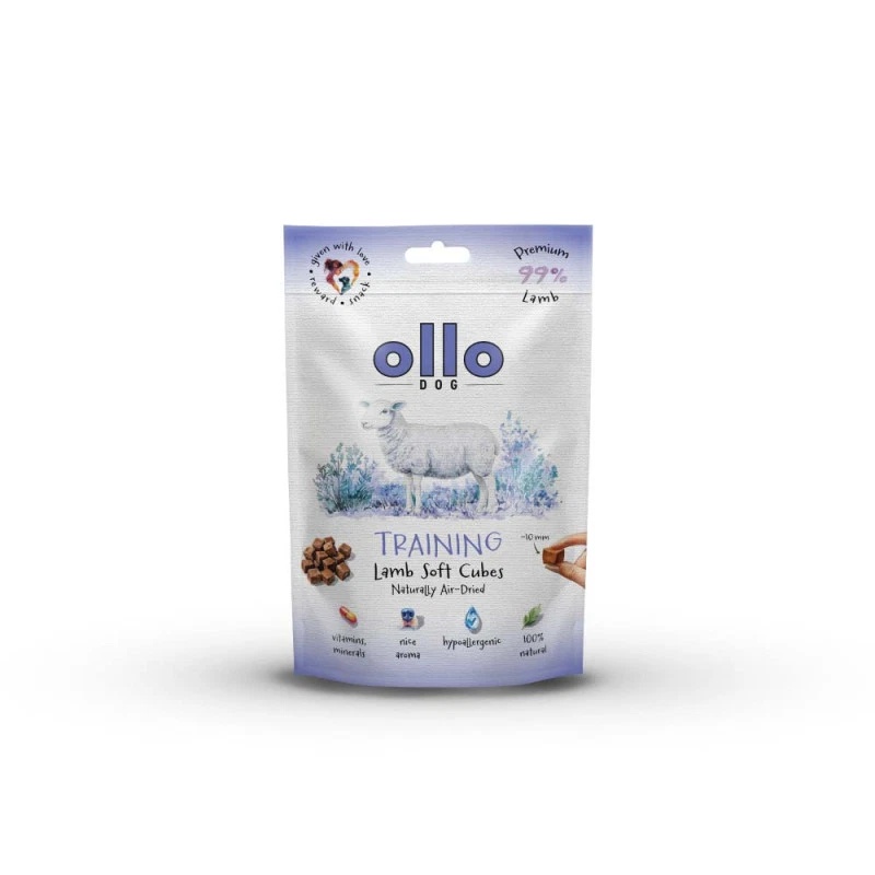 OLLO AIR DRIED PRZYSMAKI DLA PSA LAMB SOFT CUBES 80G