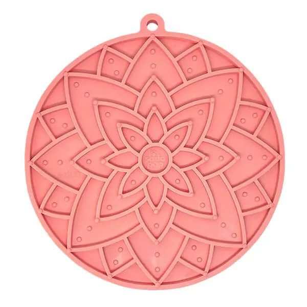 SODAPUP LICKMAT LOTUS WITH SUCTION CUPS LIGHT PINK